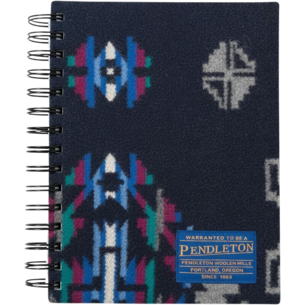 Pendleton Woolen Mills Spiral Notebook Wool Cover Southwestern Geometric Lined